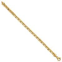 14K Polished Fancy 5.75mm Link 7.5 Inch Bracelet-SF3180-7.5