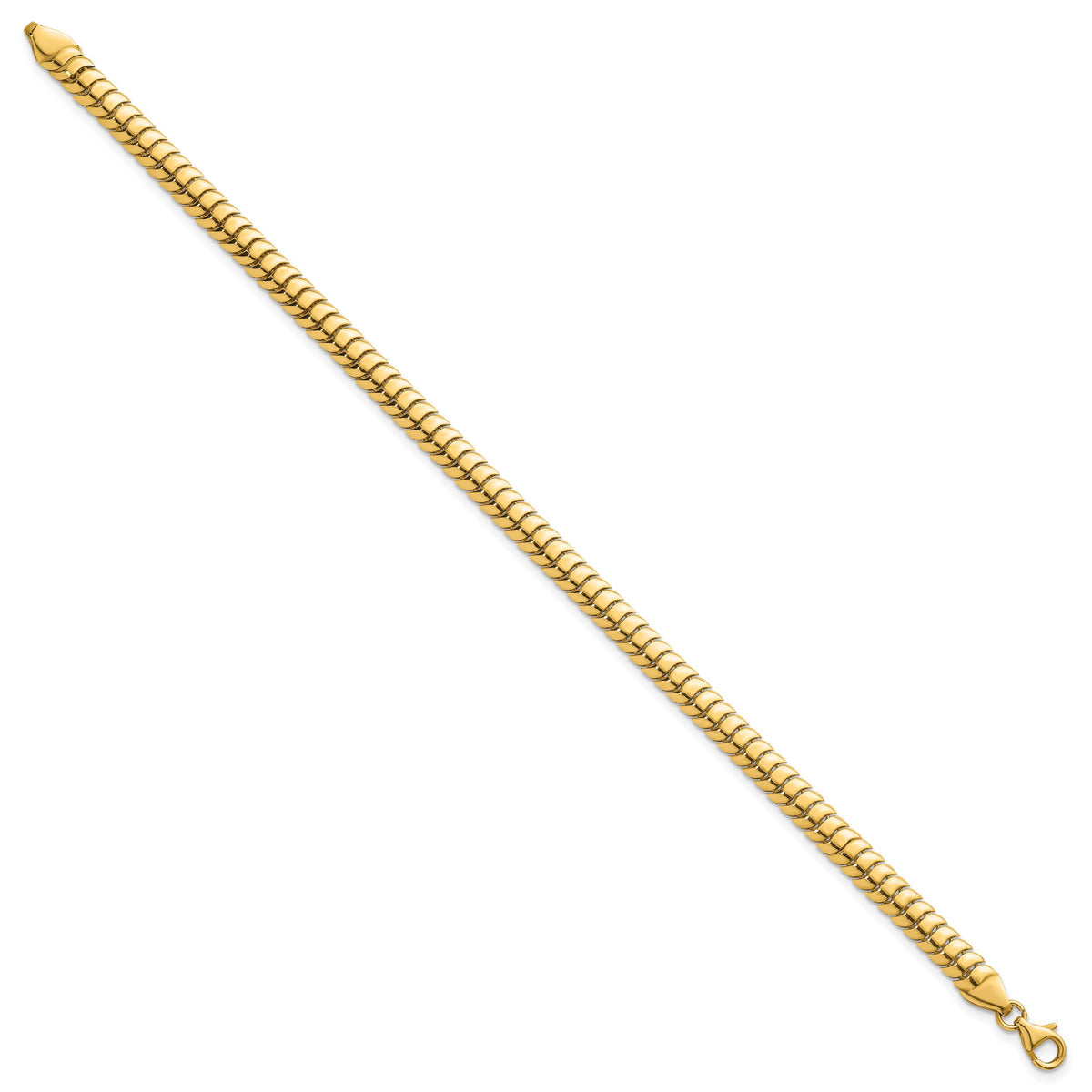14K Polished Fancy Herringbone 7.5 in Bracelet-SF3187-7.5