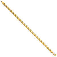 14K Polished Fancy Herringbone 7.5 in Bracelet-SF3187-7.5
