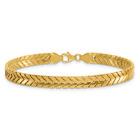 14K Polished Fancy Link 7.5 in Bracelet-SF3188-7.5