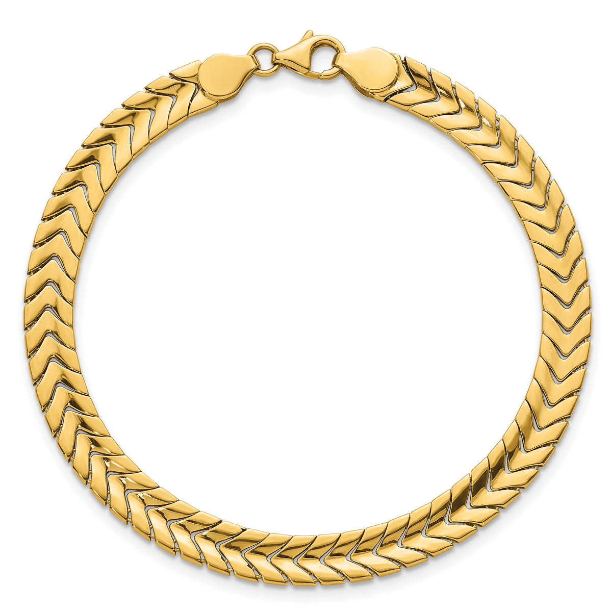 14K Polished Fancy Link 7.5 in Bracelet-SF3188-7.5