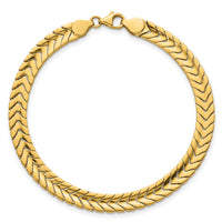 14K Polished Fancy Link 7.5 in Bracelet-SF3188-7.5