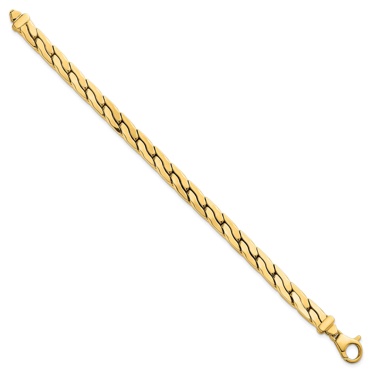 14k Polished Fancy Link Bracelet-SF3191-7.5