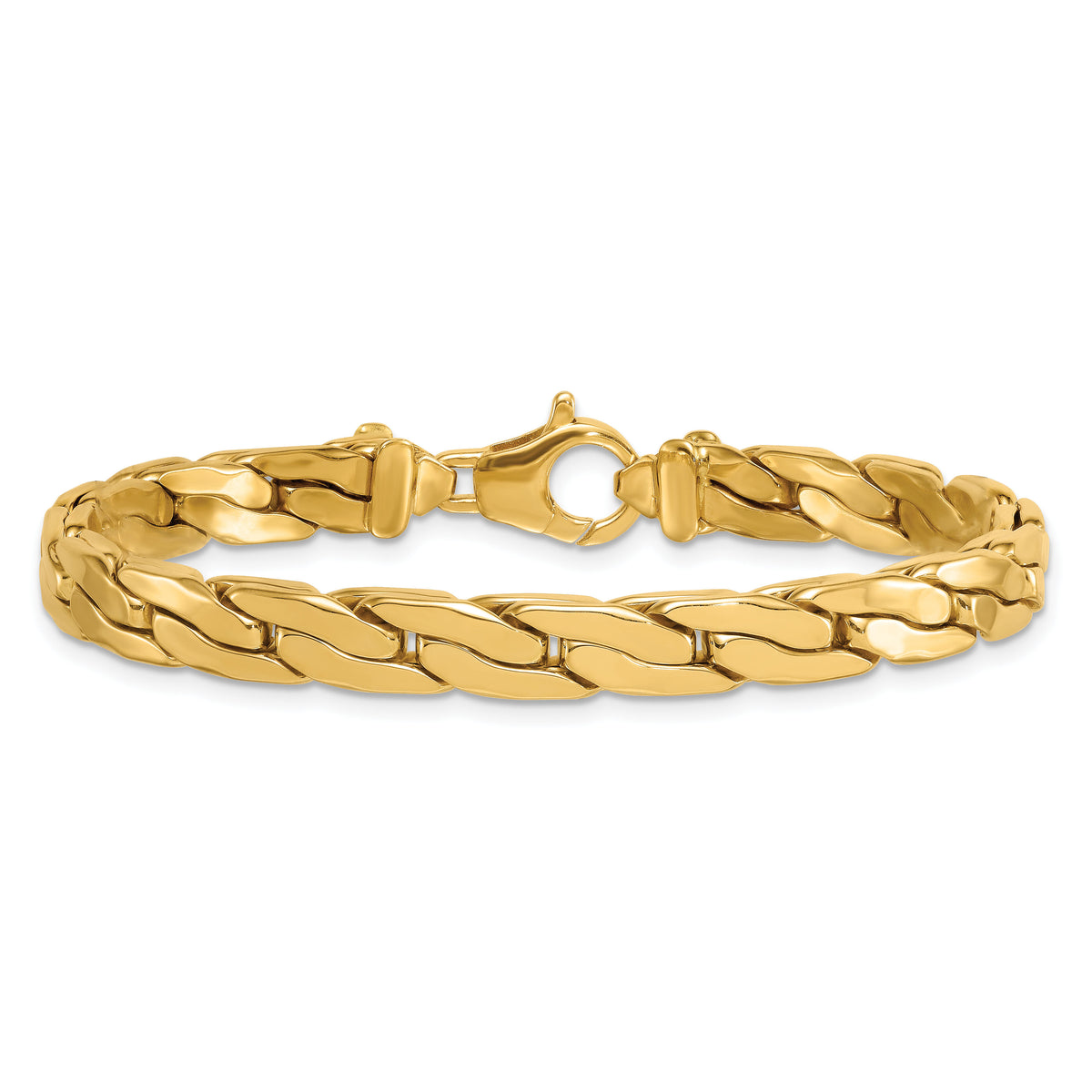 14k Polished Fancy Link Bracelet-SF3191-7.5