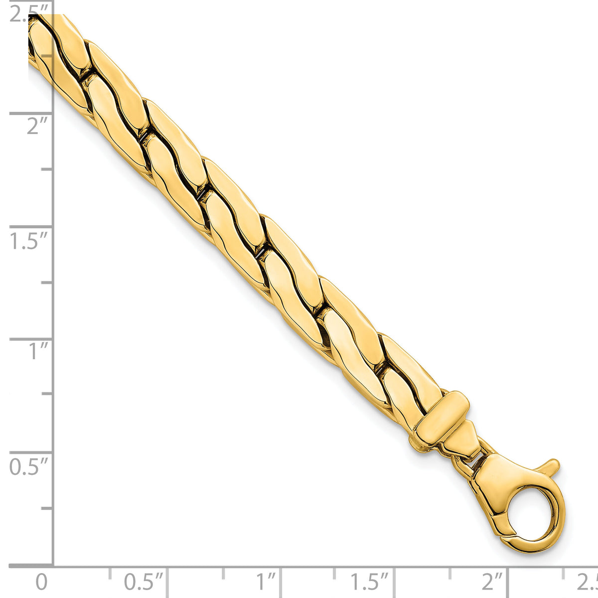 14k Polished Fancy Link Bracelet-SF3191-7.5