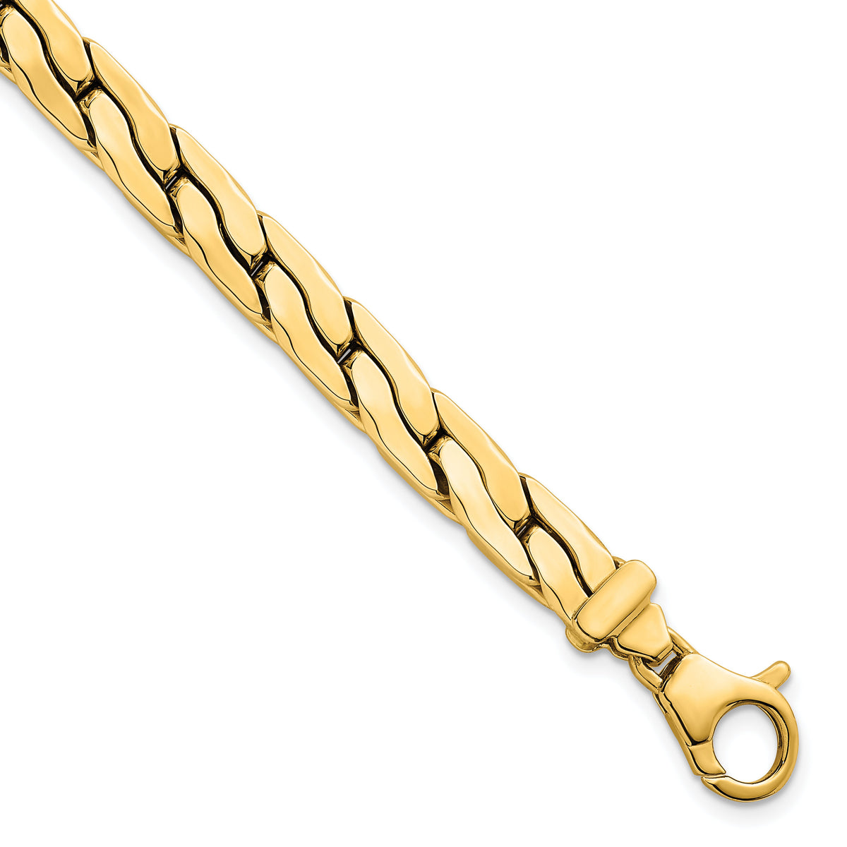 14k Polished Fancy Link Bracelet-SF3191-7.5