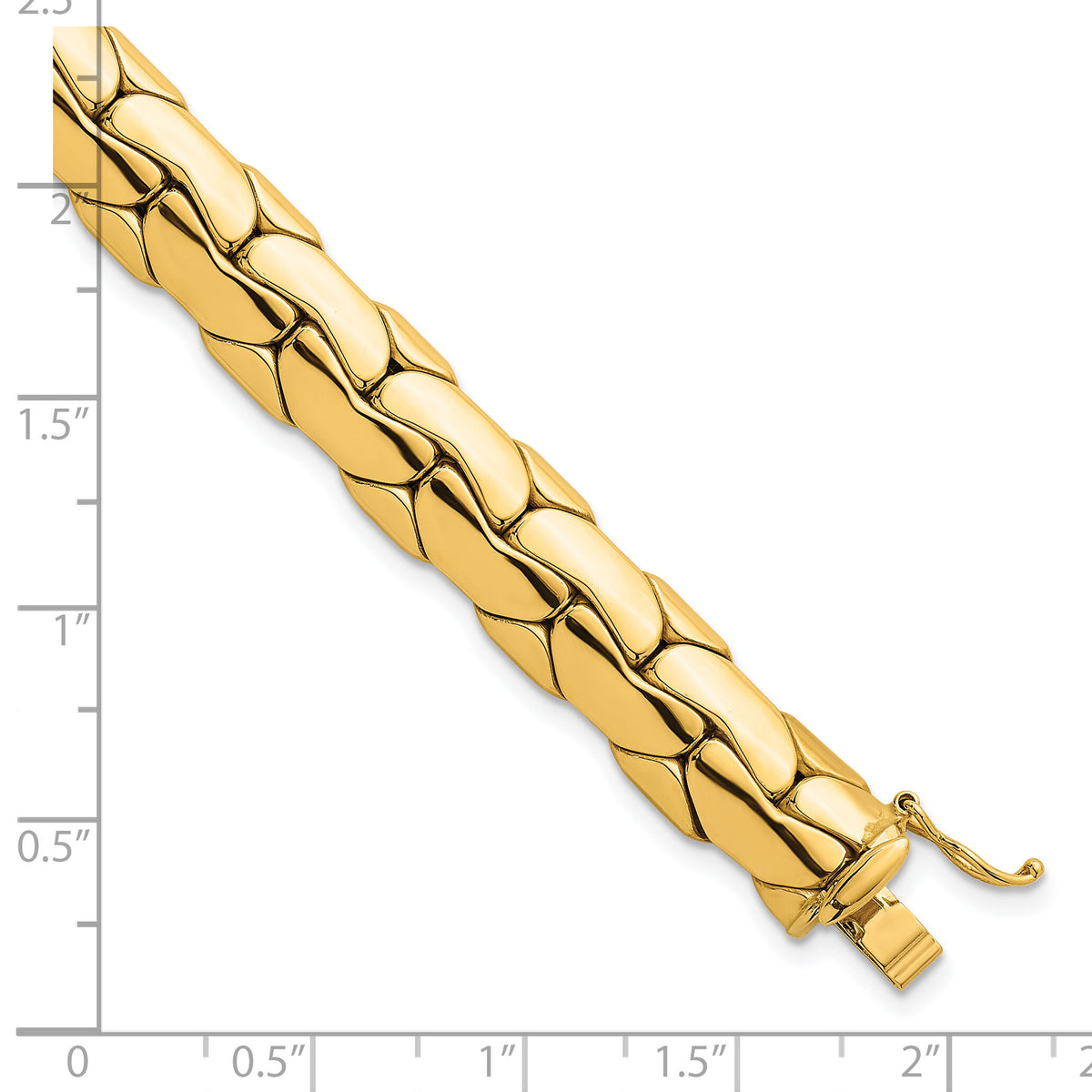 14k Polished Fancy Link Bracelet-SF3192-7.5