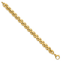14k Polished 7.5in Fancy Link Bracelet-SF3193-7.5