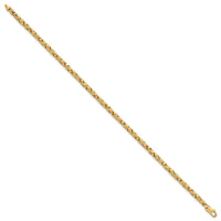 14k Polished Rounded Byzantine Link 7.5in Bracelet-SF3195-7.5