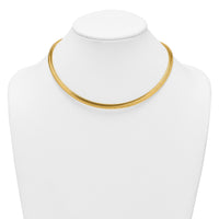 14k Polished Mesh 17in Necklace-SF3207-17