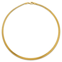 14k Polished Mesh 17in Necklace-SF3207-17