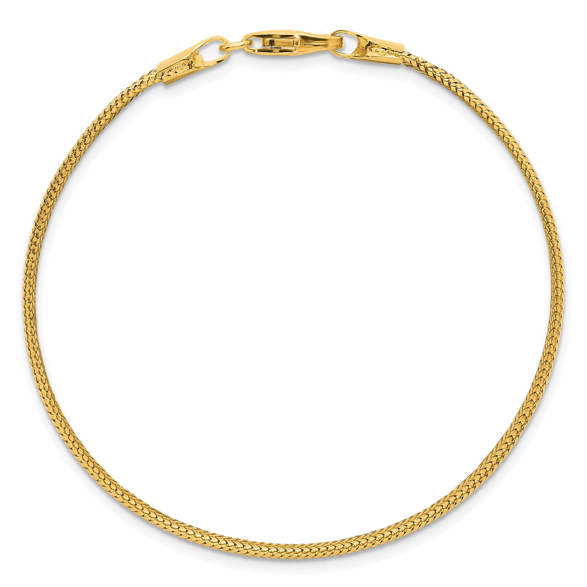 14k Polished Mesh 7.5in Bracelet-SF3207-7.5