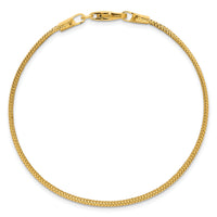 14k Polished Mesh 7.5in Bracelet-SF3207-7.5