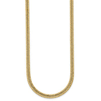14k Polished 17in Fancy Hollow Link Necklace-SF3208-17