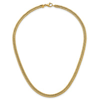 14k Polished 17in Fancy Hollow Link Necklace-SF3208-17