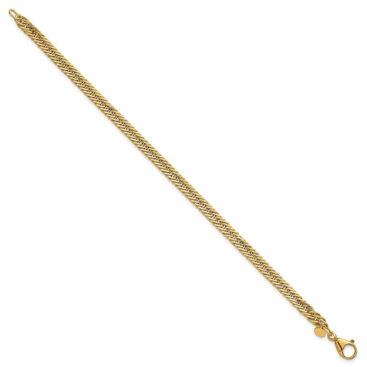 14k Polished 7.5in Fancy Hollow Link Bracelet-SF3208-7.5