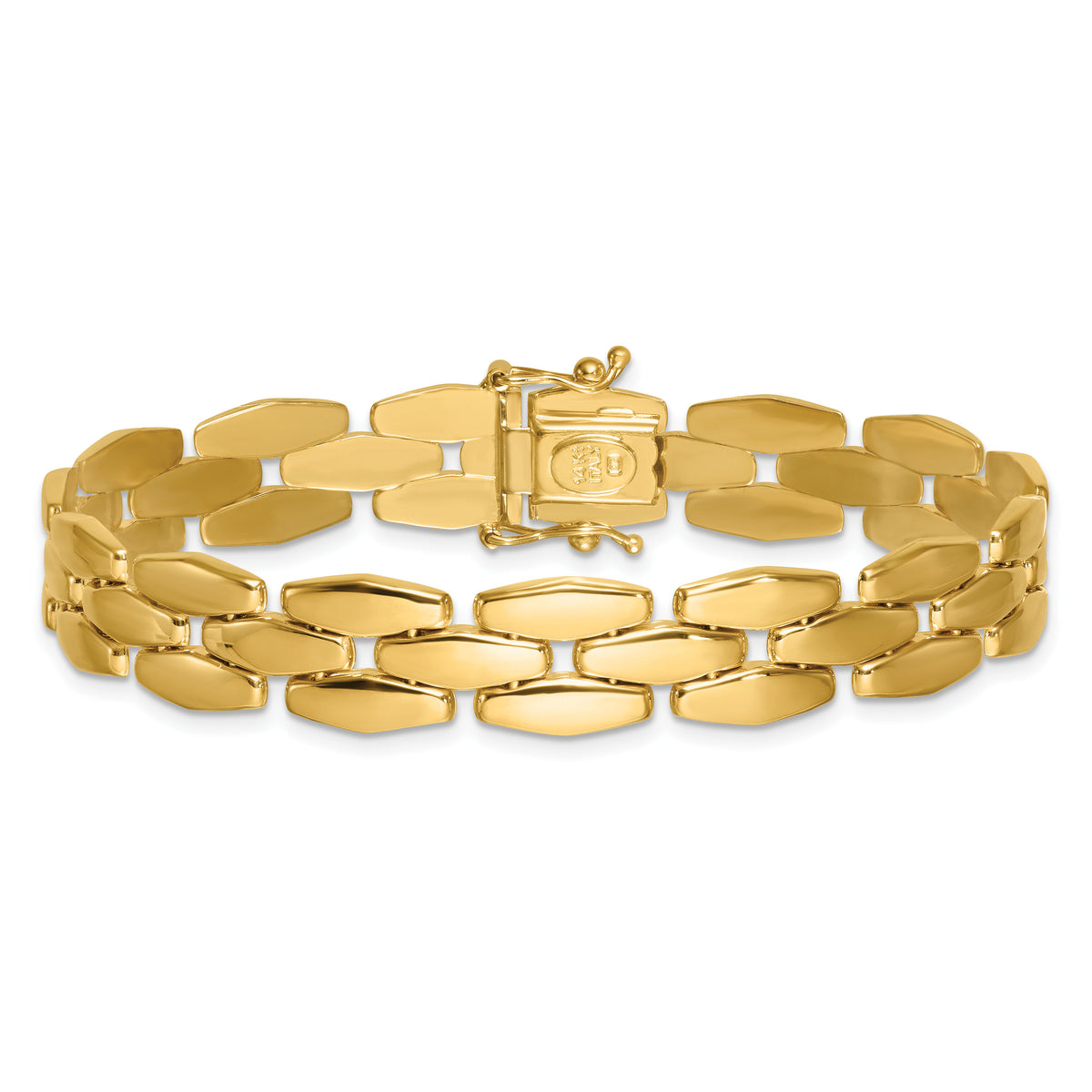 14k Polished Fancy Link Bracelet-SF3211-7.5
