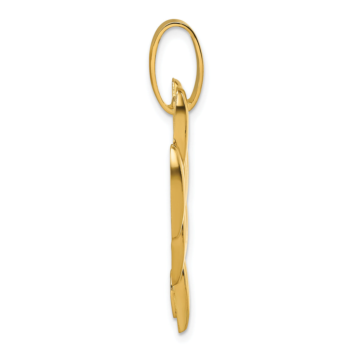 14k Polished Fancy Link Dangle Pendant-SF3211P