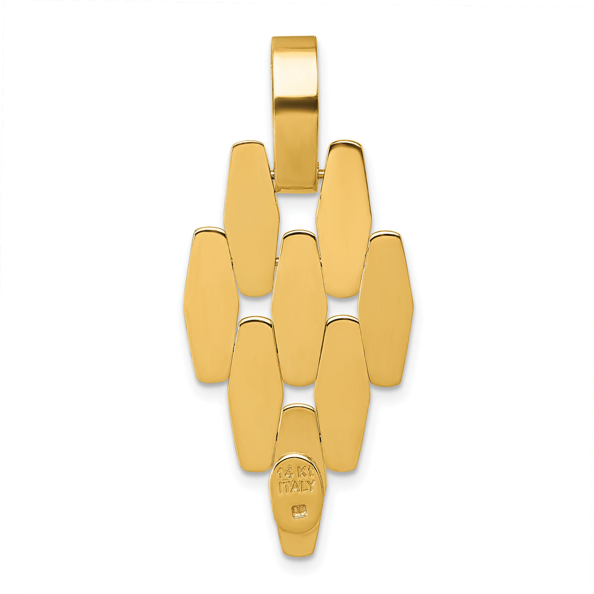 14k Polished Fancy Link Dangle Pendant-SF3211P