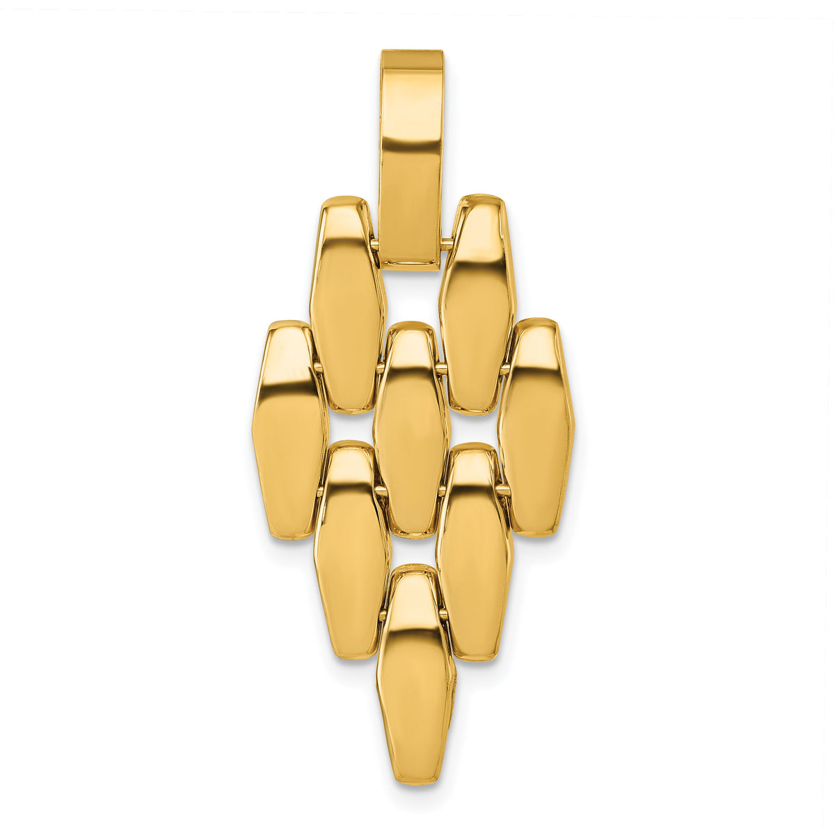 14k Polished Fancy Link Dangle Pendant-SF3211P