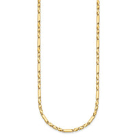 14k Polished Fancy Bar Link 19.75in Necklace-SF3212-19.75