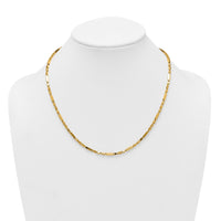 14k Polished Fancy Bar Link 19.75in Necklace-SF3212-19.75