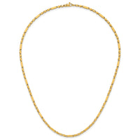 14k Polished Fancy Bar Link 19.75in Necklace-SF3212-19.75
