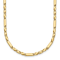 14k Polished Fancy Bar Link 19.75in Necklace-SF3212-19.75