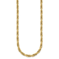 14k Polished And Textured Flat Rope Chain 18.25in Necklace-SF3220-18.25