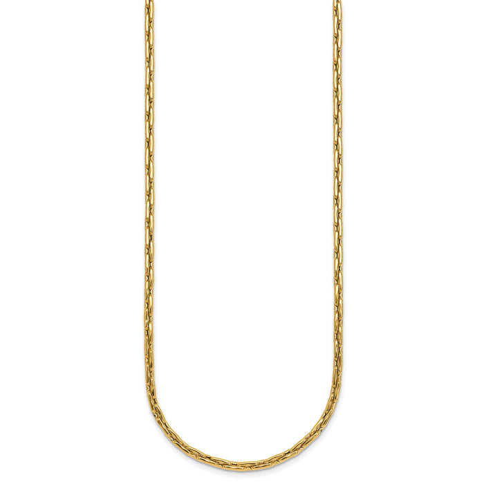 14k Polished 18in Necklace-SF3227-18