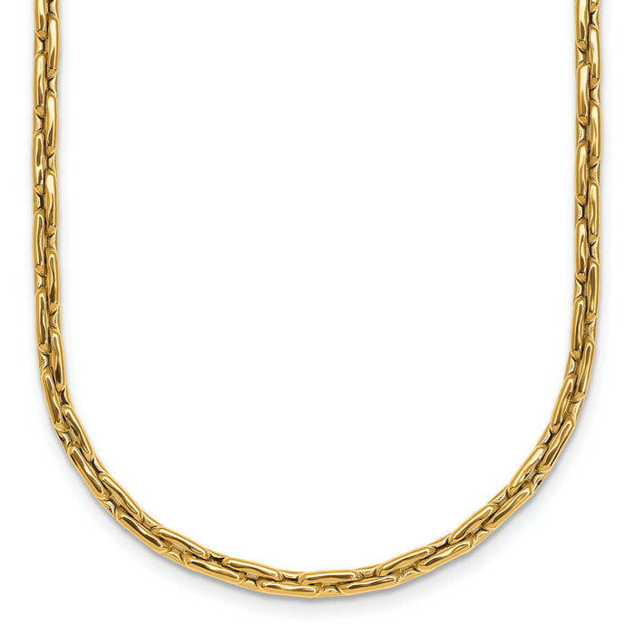 14k Polished 18in Necklace-SF3227-18