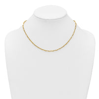 14k Polished 17in Paperclip Link Necklace-SF3230-17