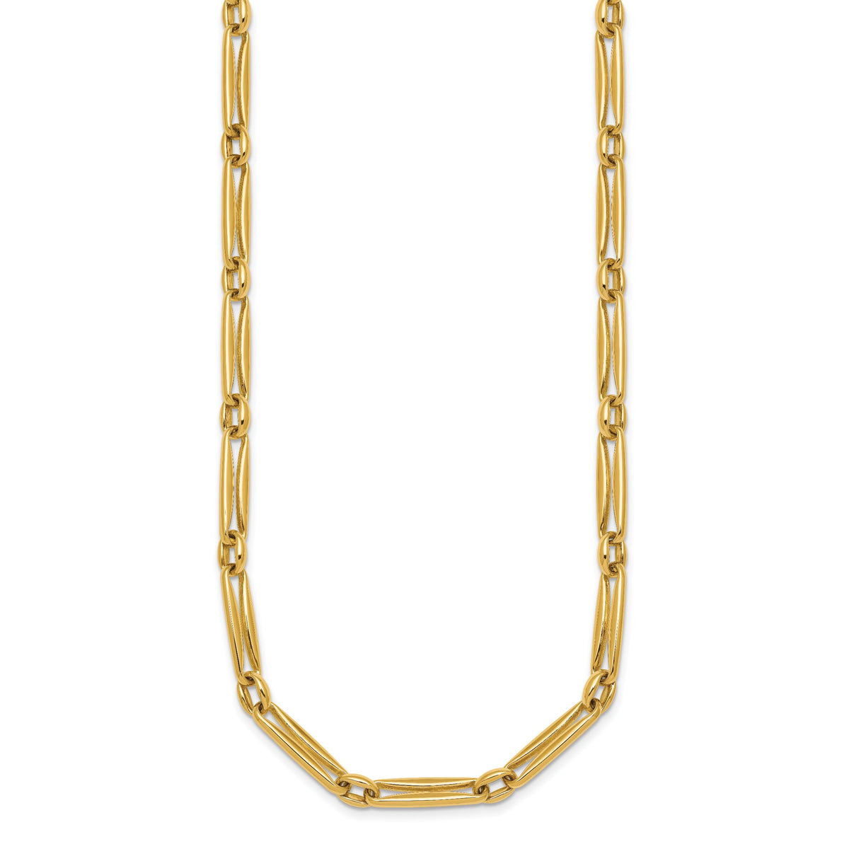 14k Polished Fancy Long Link 5mm Necklace-SF3231-18