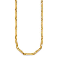 14k Polished Fancy Long Link 5mm Necklace-SF3231-18