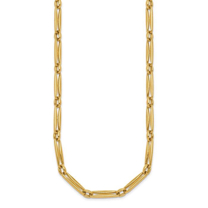 14k Polished Fancy Long Link 5mm Necklace-SF3231-18