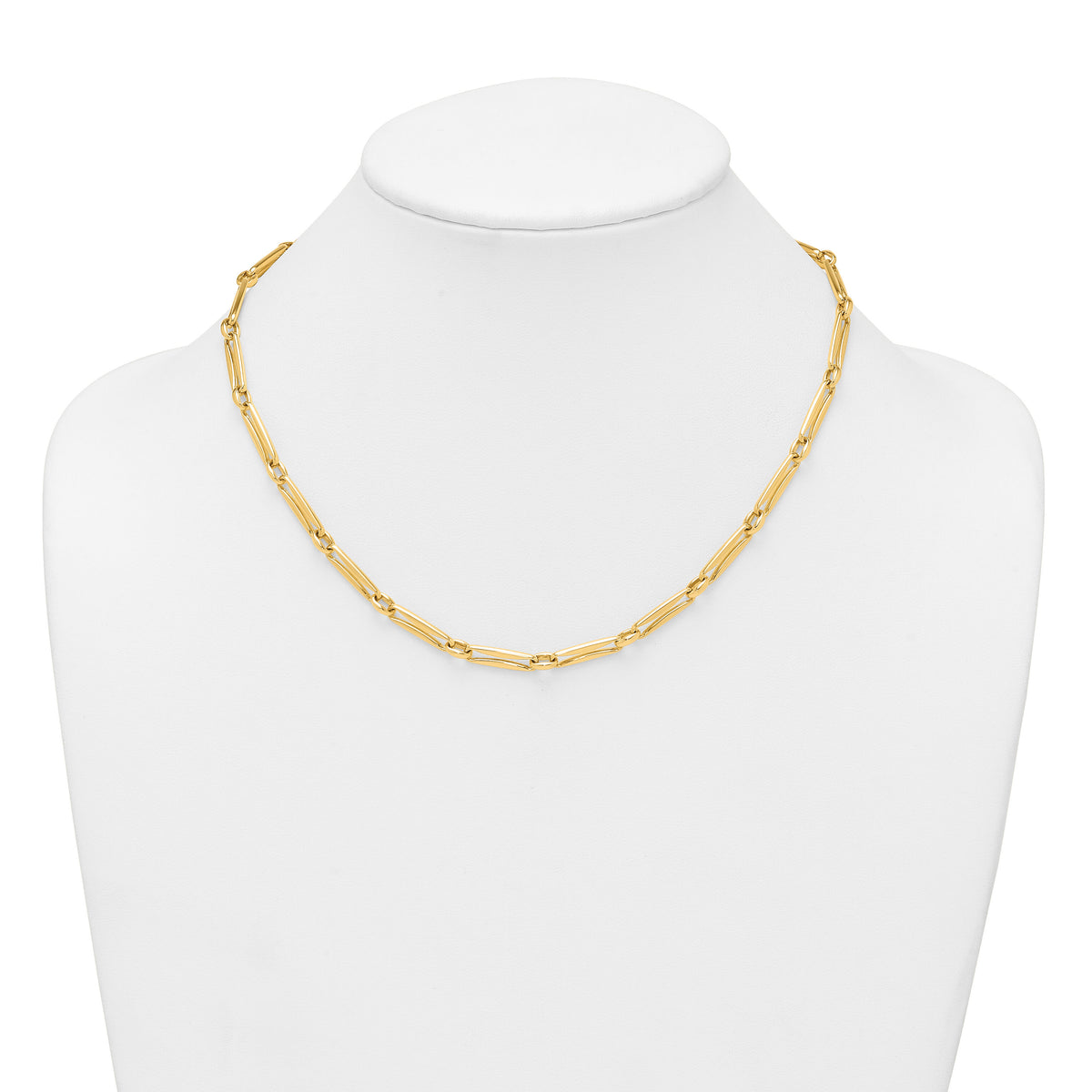14k Polished Fancy Long Link 5mm Necklace-SF3231-18