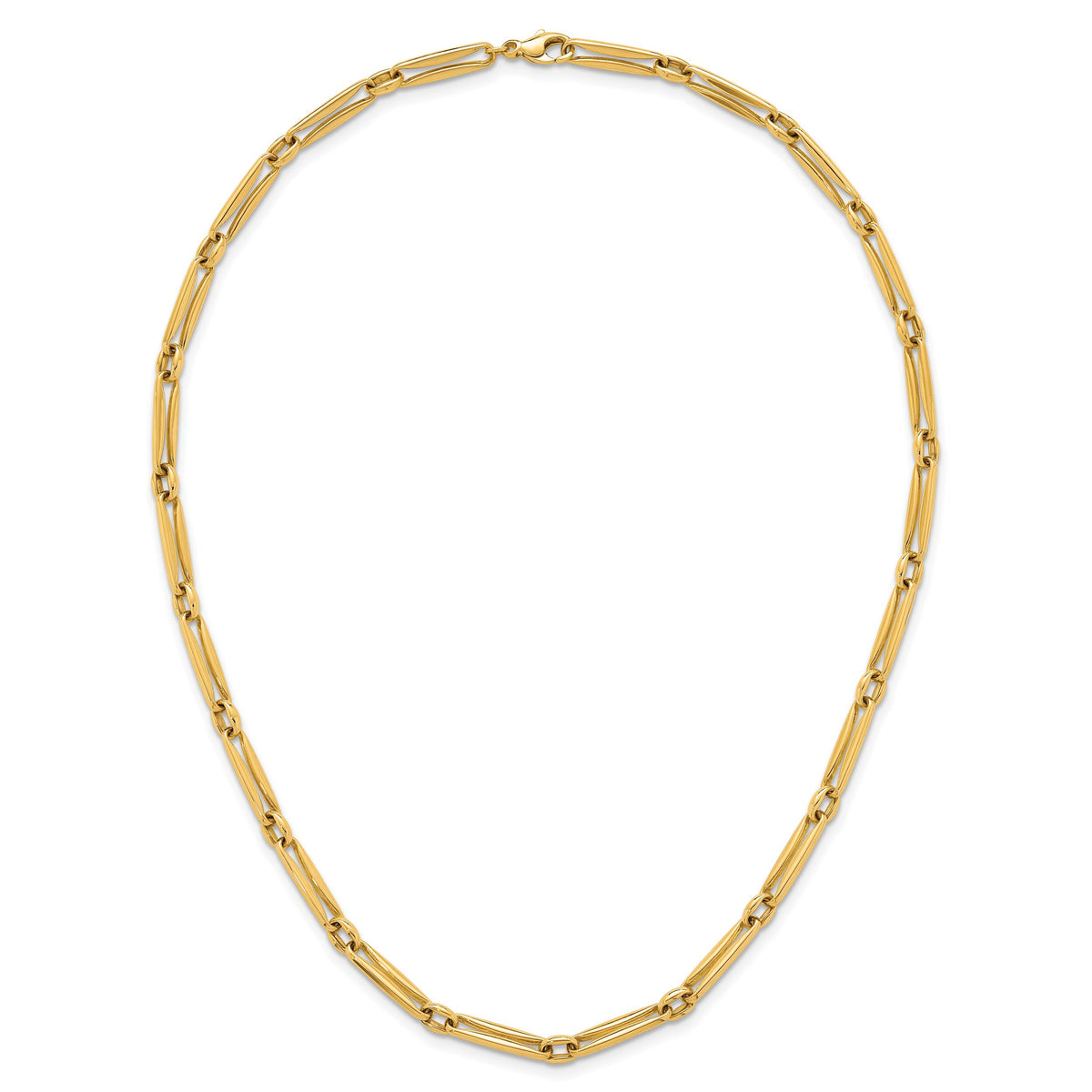 14k Polished Fancy Long Link 5mm Necklace-SF3231-18