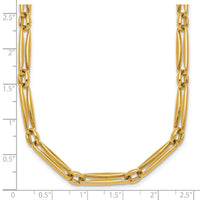 14k Polished Fancy Long Link 5mm Necklace-SF3231-18