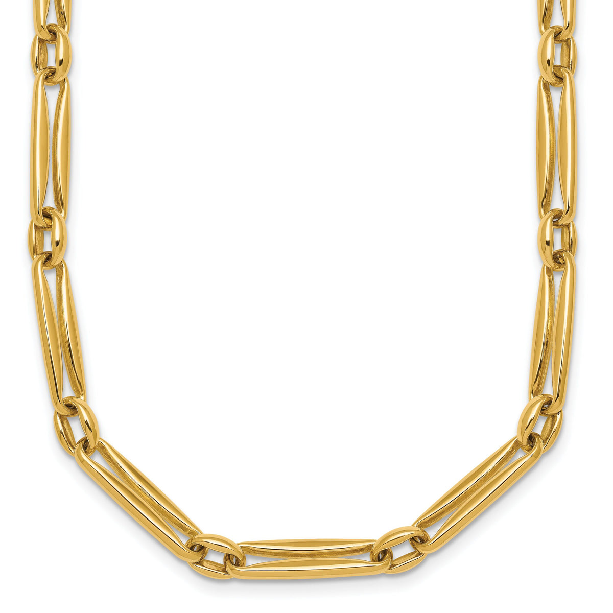 14k Polished Fancy Long Link 5mm Necklace-SF3231-18