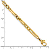 14k Polished Fancy Long Link 5mm Bracelet-SF3231-7.5