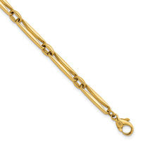 14k Polished Fancy Long Link 5mm Bracelet-SF3231-7.5