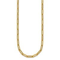 14k Polished 18in Paperclip Link Necklace-SF3249-18