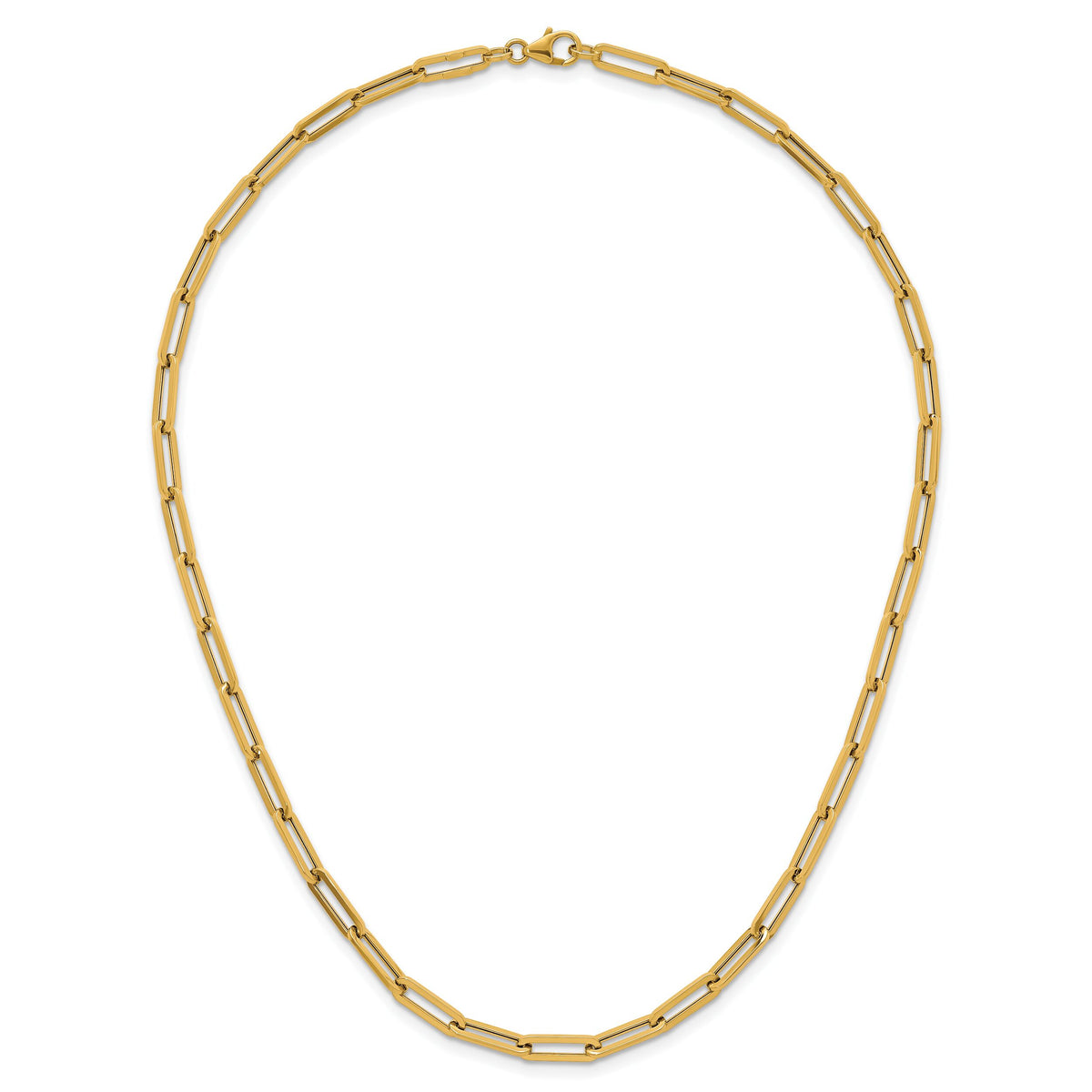 14k Polished 18in Paperclip Link Necklace-SF3249-18