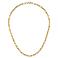 14k Polished 18in Paperclip Link Necklace-SF3249-18