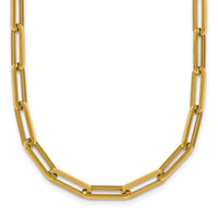 14k Polished 18in Paperclip Link Necklace-SF3249-18