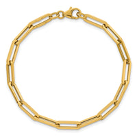 14k Polished 7.5in Paperclip Link Bracelet-SF3249-7.5