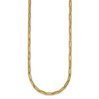 14k Polished 18in Paperclip Link Necklace-SF3254-18