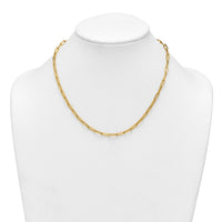 14k Polished 18in Paperclip Link Necklace-SF3254-18