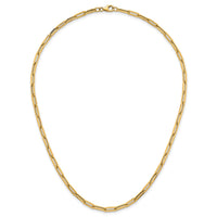 14k Polished 18in Paperclip Link Necklace-SF3254-18