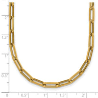 14k Polished 18in Paperclip Link Necklace-SF3254-18